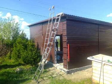 Гараж 6х8 с каркасом ЛСТК (изображение №1)